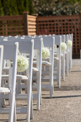 Wedding empty chairs 