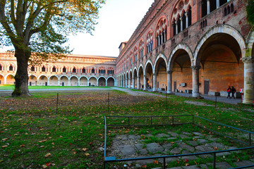 Obraz premium castello visconteo de pavie en lombardie
