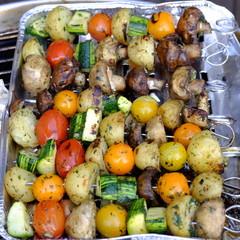 vegetarian skewers bbq
