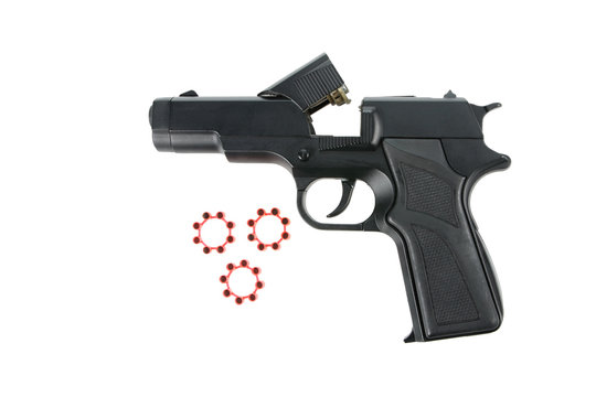 Replica gun isolated on white