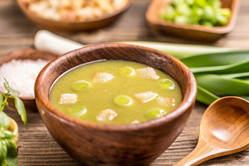 Delicious leek soup
