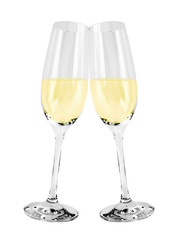 Sektgläser - anstoßen / Silvester / Neujahr / feiern