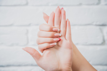 Stylish women's manicure, beauty, fashion