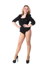 Fototapeta premium portrait of sexy blonde woman with smile