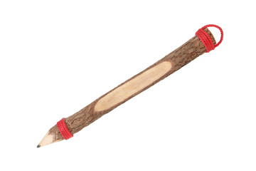 pencil stylized tree branch isolated on white background