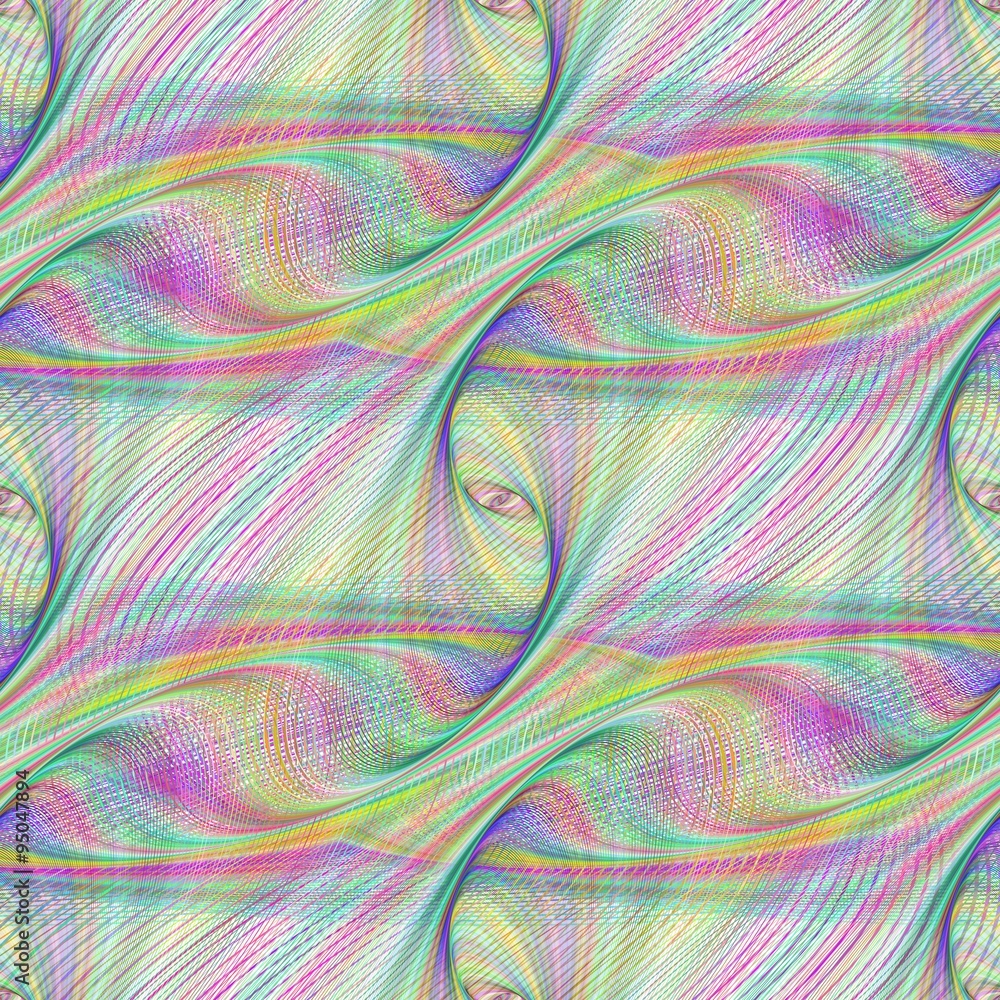 Poster multicolored infinite fractal pattern background