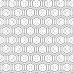 Abstract hexagonal seamless pattern
