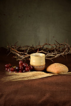 Table With Communion Elements