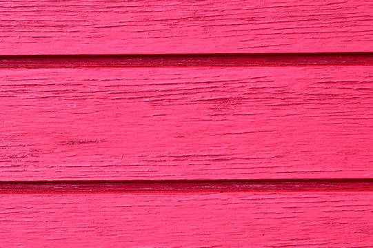 Hot pink wooden boards background