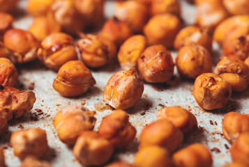 Spicy baked chickpeas