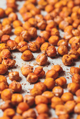 Spicy baked chickpeas