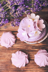 Fototapeta na wymiar The Lavender cakes