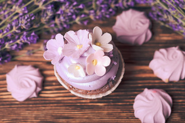 Obraz na płótnie Canvas The Lavender cakes