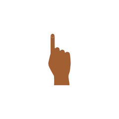 Icon hand with index finger extended.