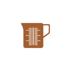 Icon capacity with scale to measure the volume.