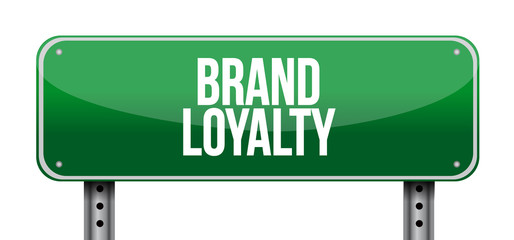 brand loyalty road sign concept
