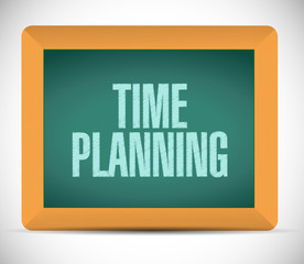 time planning board sign concept