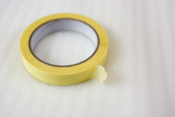 Adhesive tape paper yellow