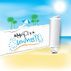 Happy summer Vector background