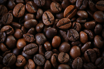 Coffee beans background