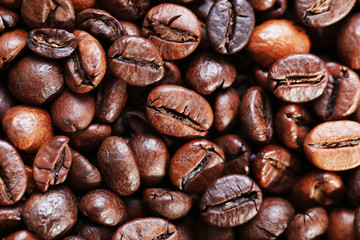 Coffee beans background