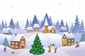 Christmas landscape