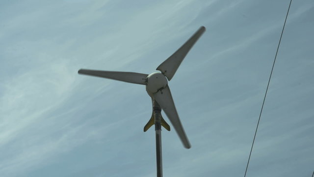 Vane Anemometer (wind meter) spinning