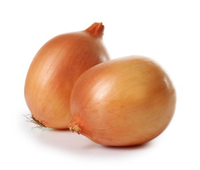 Onions isolated on white