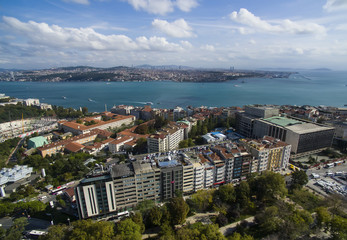 Fototapeta premium Istanbul panorama aerial view Turkey