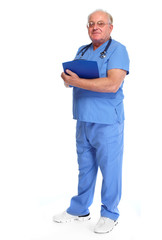 Elderly clinic doctor.