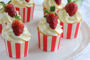Strawberry Shortcake Cupcakes