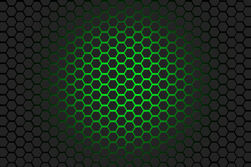 green and black hexagon background