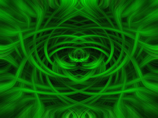 Green and black twirl background