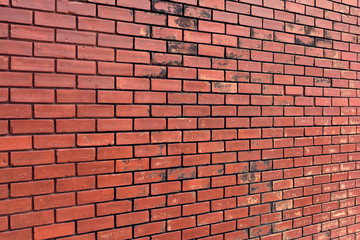 brick wall texture background material of industry building