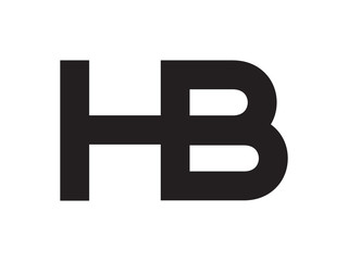 Fototapeta premium HB Letter Identity Monogram