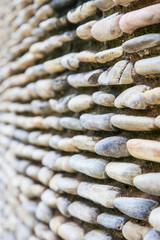 Abstract background with pebbles - round sea stones