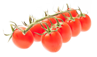 Bunt of cherry tomato on a white background