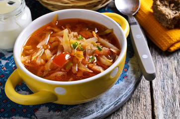 Soup with vegetables