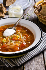 Soup with vegetables