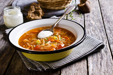 Soup with vegetables