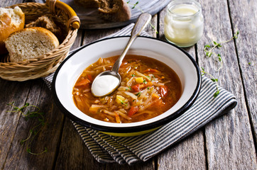 Soup with vegetables