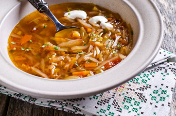 Soup with vegetables