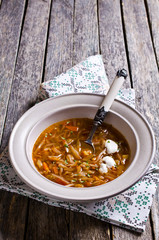 Soup with vegetables