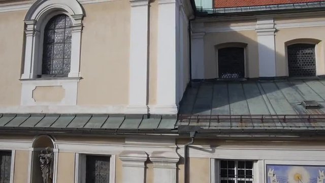 AERIAL: Old renaissance church