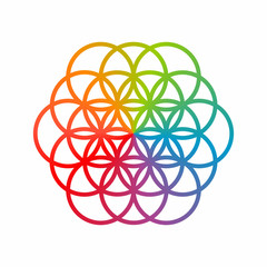 Geometric Ornaments Circle Logo Icon