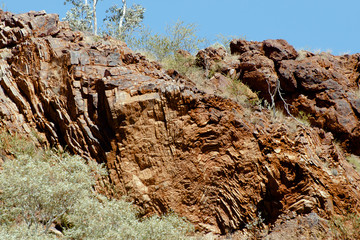 Folded Sedimentary Iron Ore - Outback Australia