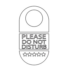 please do not disturb door hanger icon