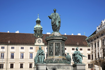 Fototapeta na wymiar Emperor Franz I Monument Vienna Austria