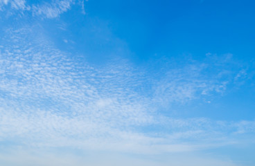Naklejka na ściany i meble cloudscape blue sky on sunny day