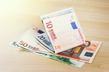 euro bank notes